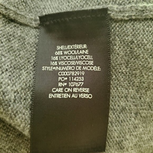 Alice & Olivia Wool Sweater Pullover Scoop neck Sweater Gray M - Picture 5 of 5